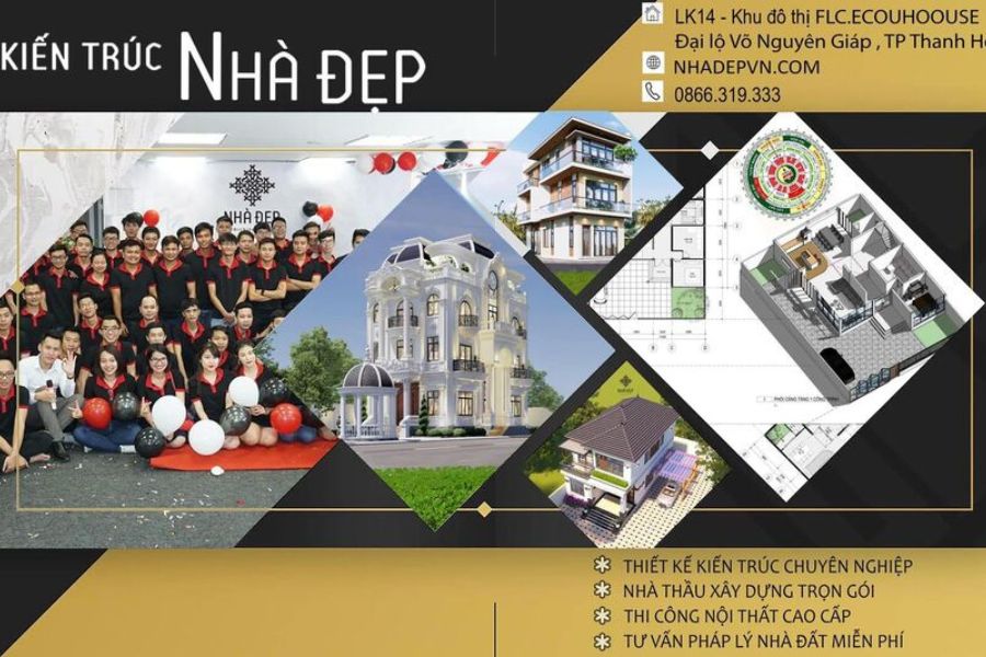 Hình 4: Kiến Trúc Nhà Đẹp đơn vị xây dựng trọn gói giá rẻ Thanh Hóa